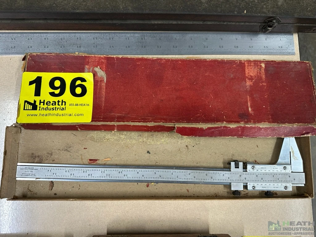 Used _UNKNOWN_ STARRETT NO-123 14 IN CALIPER Vernier Calipers Illinois US | Heath Industrial Auction Services #1419945