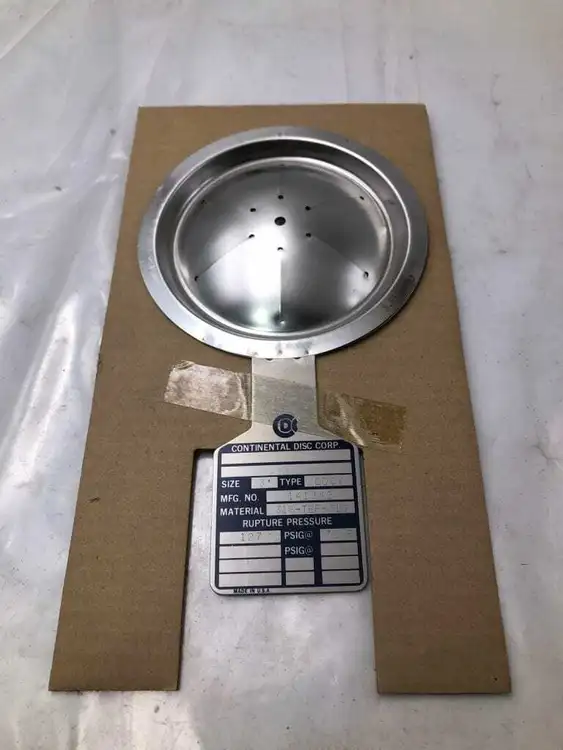 Used CONTINENTAL DISC CORP. 141342 Rupture Disc Or Containment Disc Pennsylvania US | Moses B Glick #1007431