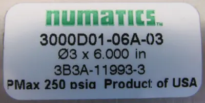NEW NUMATICS 3000D01-06A-03 PNEUMATIC LINEAR SLIDE 3000D0106A03