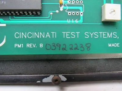 Cincinnati Test 03922238 PM1 Rev B Touch Display HMI Panel