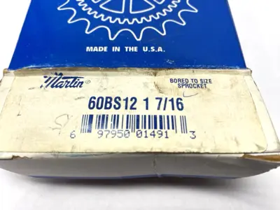 USED MARTIN FINISHED BORE SPROCKET 12 TEETH