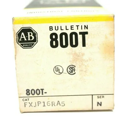 NEW ALLEN BRADLEY 800T-FXJP16RA5 PUSHBUTTON SER.N 800TFXJP16RA5