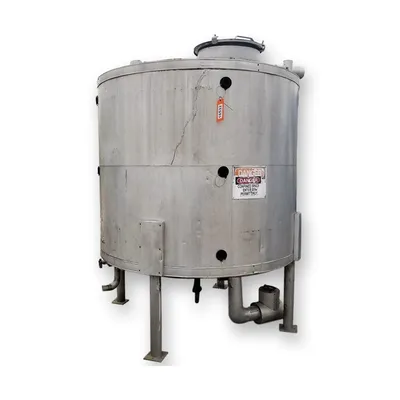 Used 1,000 Gallon Cone Bottom Stainless Steel Tank
