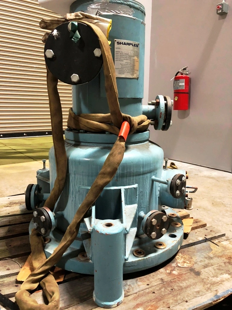 Sharples P850 vertical decanter centrifuge, 316SS.
