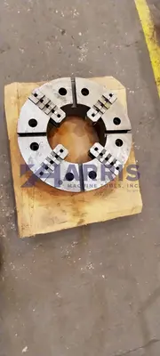 24" 4-Jaw Chuck with 12-1/2" Hole Chuck - Brand Unknown