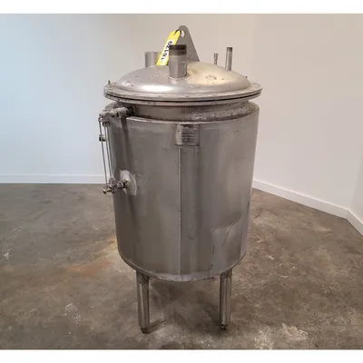Used 75 Gallon Stainless Steel Wall-Insulated Coil Heat/Cool Tank