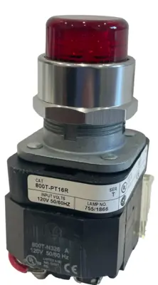 ALLEN BRADLEY 800T-PT16R PILOT LIGHT SER. T 800TPT16R NEW, SURPLUS