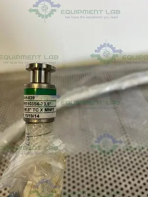 USED SANI TECH STHT-WR-0500 74" SILICONE HOSE W/ 1/2" SANITARY FITTING TO THREADED