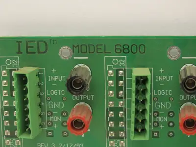 IED IED6800-8 Printed Circuit Board Slot Rack Backplane Rev 2.02