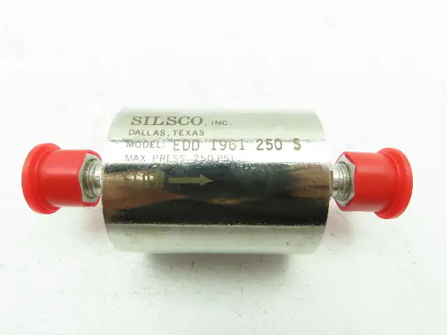 SILSCO EDD 1961-250S Pressure Valve 250 PSI 1/4" Tube Fitting