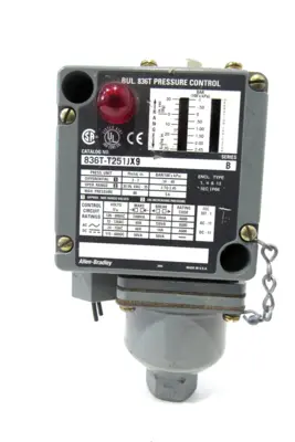 836T-T251JX9 PRESSURE SWITCH PRE-OWNED UNUSED SURPLUS 836TT251JX9