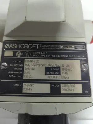 Used ASHCROFT PDAN4GB 25 Miscellaneous Equipment (Electrical & Power) Ohio US | Surplus Asset Holdings #1364046
