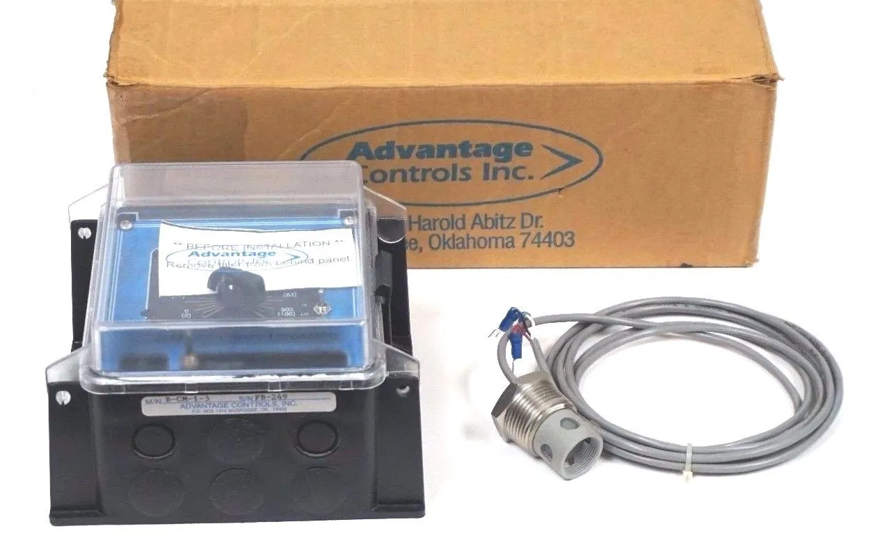 NEW ADVANTAGE CONTROLS B-CM-1-3 CONDENSATE MONITOR BCM13