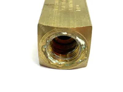 USED PARKER INLINE COLORFLOW HYDRAULIC CHECK VALVE 2000PSI