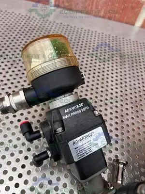 USED 5 ITT ADVANTAGE STAINLESS STEEL DIAPHRAGM VALVES W/ VALVE POSITIONER