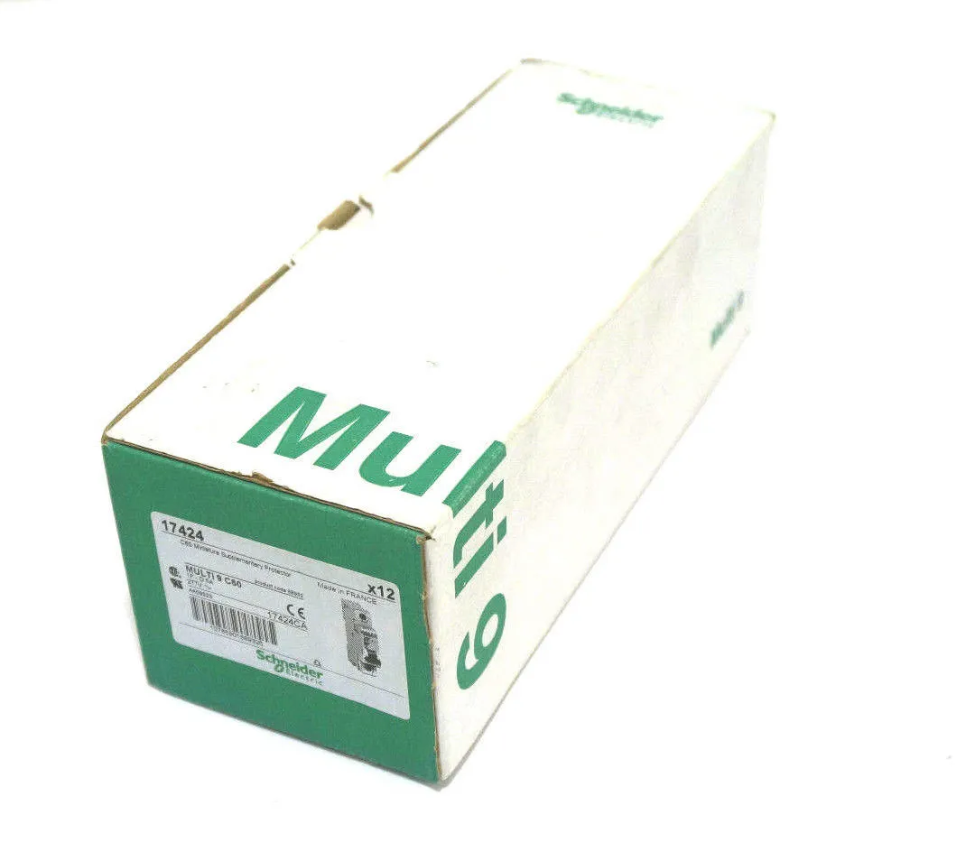 12 NEW SCHNEIDER ELECTRIC 17424 MULTI 9 C60 CIRCUTI BREAKER