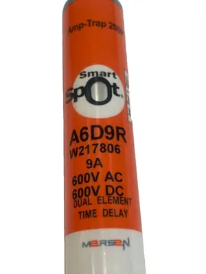 NEW MERSEN A6D9R CLASS RK1 FUSES 9AMP 600V LOT OF 10