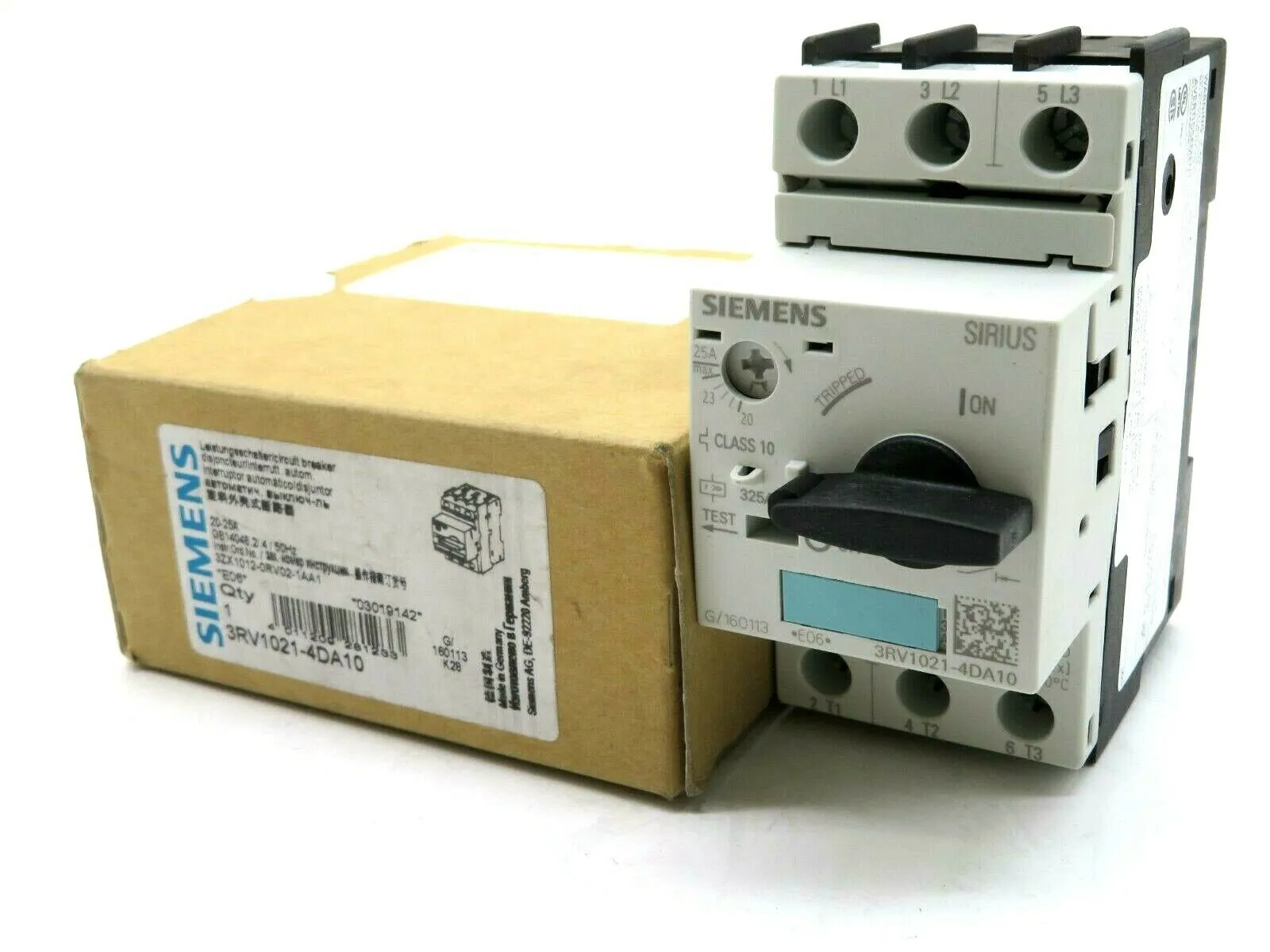 NEW SIEMENS 3RV1021-4DA10 CIRCUIT BREAKER 3RV10214DA10