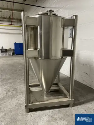 USED Custom Powder Systems 50 Cu Ft Custom Powder Systems Bin, S/S