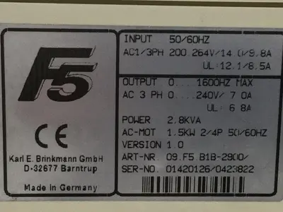 USED KEB 09.F5.B1B-2900