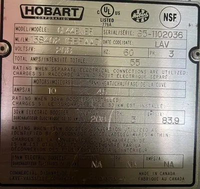 USED HOBART CL144ENER