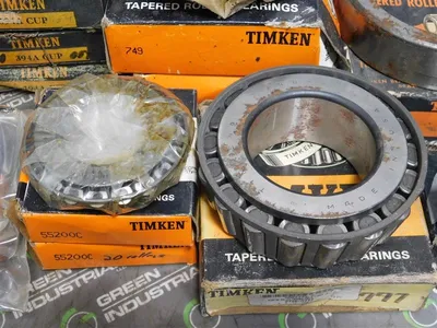 Lot of 23 Timken Bearing(11) Cups, (11) Cones and (1) Pillow Block Bearings Surplus