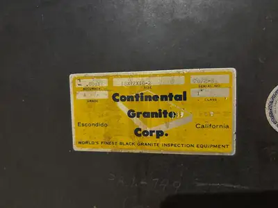 USED CONTINENTAL GRANITE CORP. INSPECTION TABLE