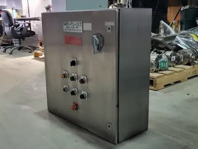 4HP, 600V Motor Starter Control Panel w/ 10A, 3-Pole Circuit Breaker CED63A010