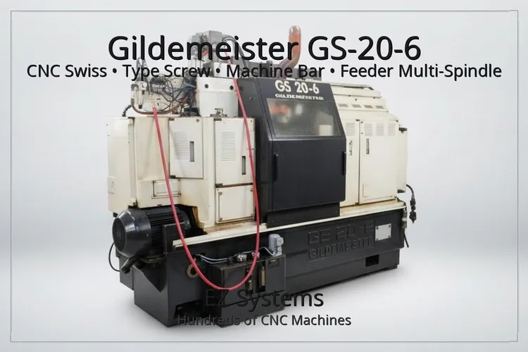 Used 1990 GILDEMEISTER GS-20-6 Multiple Spindle Automatic Screw Machines Texas US | [EZ] EZ Systems #1290078