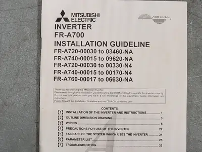 Used MITSUBISHI FR-A240-18.5K-U Misc Electrical & Power Parts British Columbia CA | Lenmark #249464