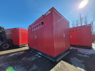 Containerized Foam Fire Suppression System w/ Deluge Valve, Potter Controls & Piping Manifold