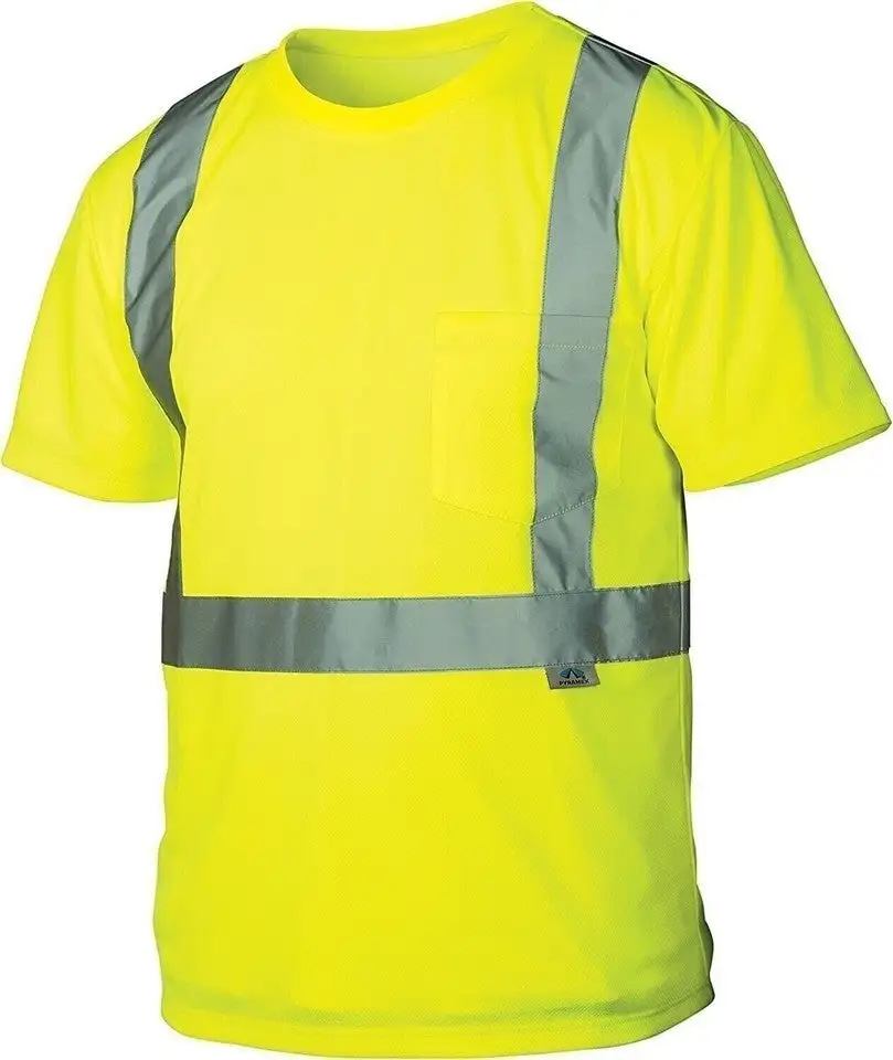 Pyramex Hi-Vis Lime T-Shirt Type R Class 2 Non-FR Size XL