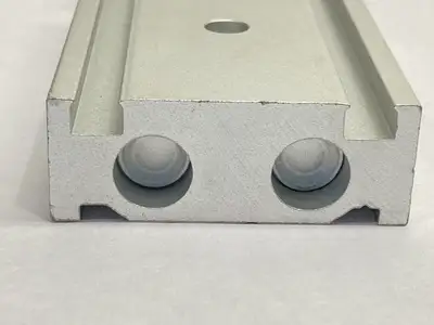 USED SMC DUAL ROD GUIDED PNEUMATIC CYLINDER 10MM BORE 25MM STROKE
