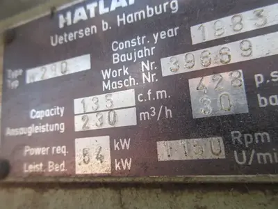 USED 1985 HATLAPA W280