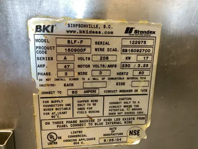 152-0437 BKI BLF-F Open Fryer with Filter System