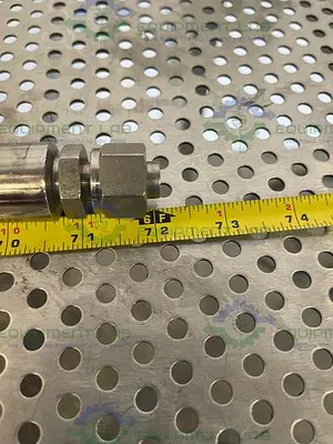 USED SAINT GOBAIN STHT-W-0500 72" SILICONE HOSE W/ 3/4" NPT FITTING