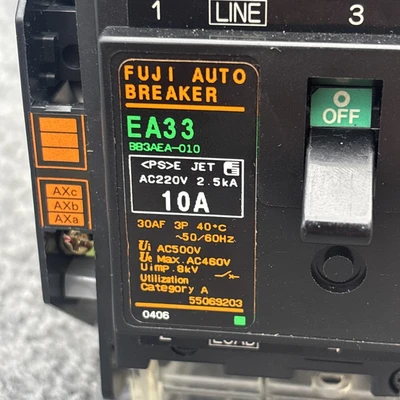 Used Fuji Electric BB3AEA-010 Circuit Breakers California US | Davliegogo LLC #1706698