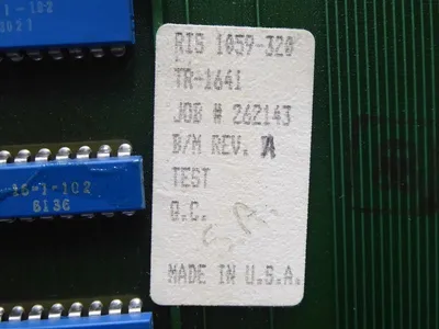 Rochester Instrument Systems Macrodyne 1630 Relay Card Component 160035 Used
