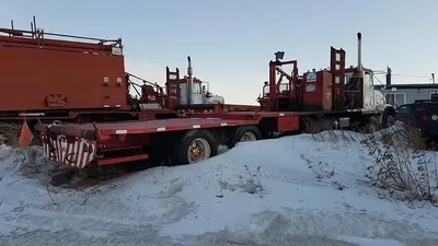 USED 1994 FREIGHTLINER FLD120SD CONVENTIONAL 4 AXLE OILFIELD PUMP/KILL TRUCK