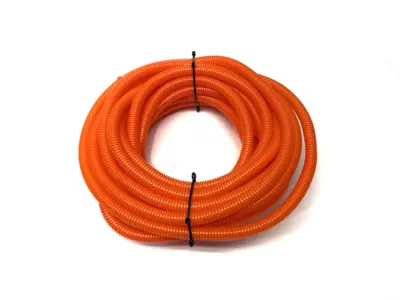 USED ELECTRIDUCT ORANGE SPLIT WIRE LOOM TUBING 3/8" X 25'