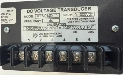 NEW OHIO SEMITRONICS VT7-014D-11 DC VOLTAGE TRANSDUCER VT7014D11