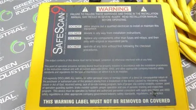 Dolan Jenner SS910-11010 SafeScan 9 Light Curtain Control Box Used