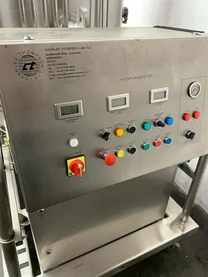 Charles Thompson 585 Liter Nutsche Agitated Filter Dryer w/ Spares 0.58 m3