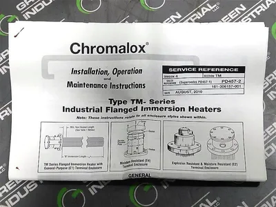 Chromalox TM-06-024P-E1 Industrial Flange Immersion Heater 155-115848-018 Used