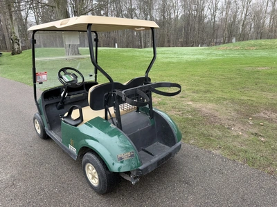 (1) 2014 E-Z-Go golf cart with a Kawasaki gas engine, does not include Club canopy or ball washer, f...