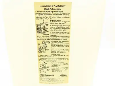 Nalgene 2321-0050 Autoclavable Rectangular Carboy With Spigot 20L Capacity