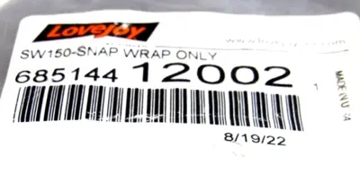 NEW LOVEJOY 68514412002 SW150-SNAP WRAP ONLY