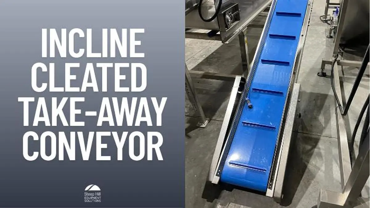 Incline Cleated Take-Away Conveyor