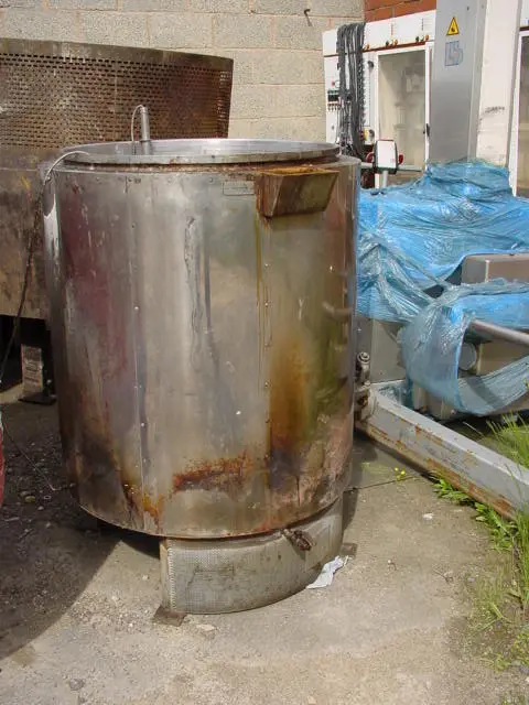 350L S/S Open Top  Jktd Vessel