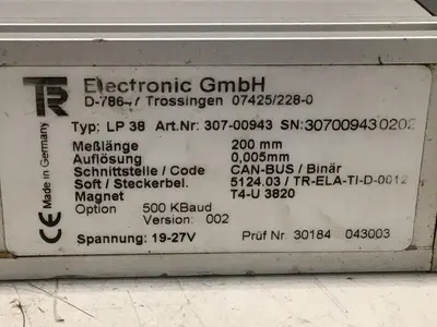 USED T&R ELECTRONIC LP-38 200MM